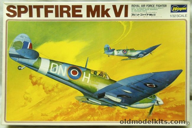 Hasegawa 1/32 Supermarine Spitfire Mk. VI - RAF, S19 plastic model kit