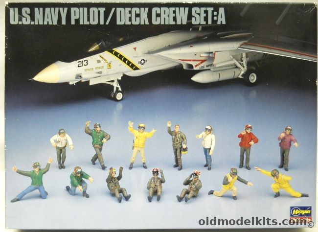 Hasegawa 1/48 US Navy Pilot And Flight Deck Crew Set A, X48-6 plastic model kit