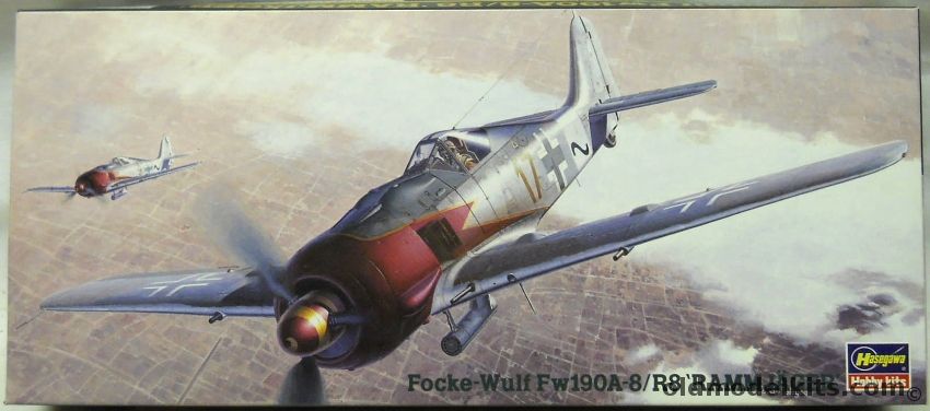 Hasegawa 1/72 Focke-Wulf FW-190 A-8/R8 Rammjager - Luftwaffe IV/JG3 - (Fw190A-8/R8), AP171 plastic model kit