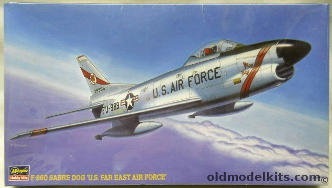 Hasegawa 1/72 North American F-86D Sabre Dog - 'US Far East Air Force'  USAF 40th FIS FEAF Yokota Air Base Japan or 68th FIS FEAF Itazuke Air Base Japan, BP102 plastic model kit