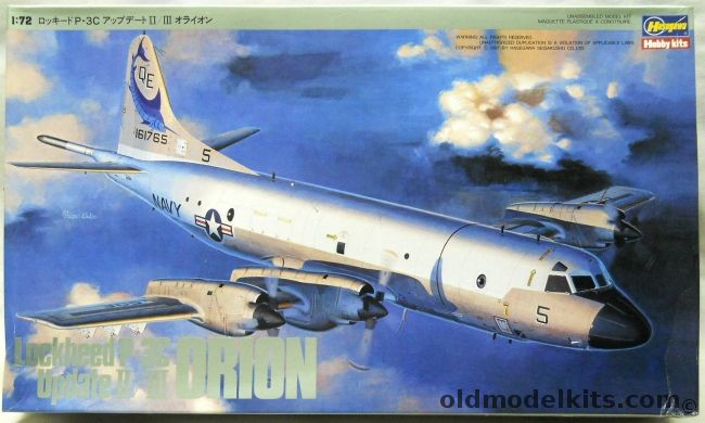 Hasegawa 1/72 Lockheed P-3C Orion Update II/III Or CP-140 Aurora - US Navy VP-40 Fighting Marlins / Canadian Armed Forces No. 407 Sq, K15 plastic model kit