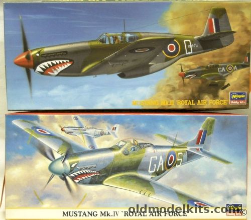 Hasegawa 1/72 Mustang Mk.III Royal Air Force And Mustang Mk.IV Royal Air Force, SP121 plastic model kit