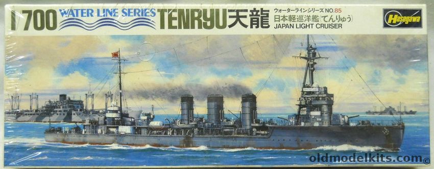 Hasegawa 1/700 IJN Tenryu Light Cruiser, WL-CO85 plastic model kit