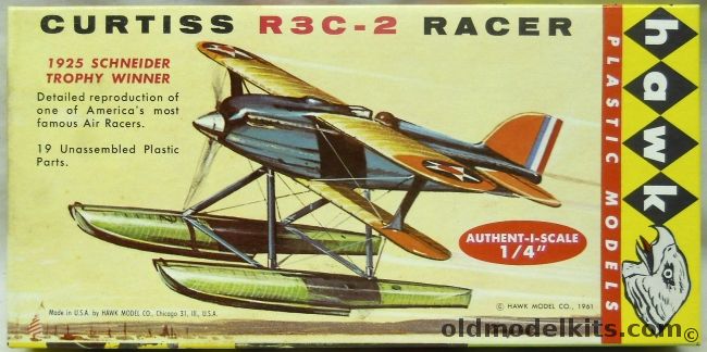 Hawk 1/48 Curtiss R3C-2 Racer - (R3C2), 620-50 plastic model kit