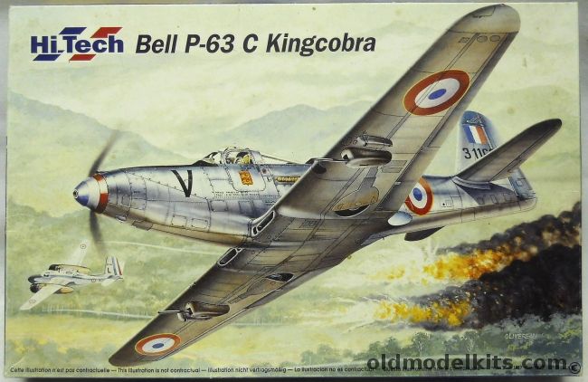 Hi-Tech 1/48 Bell P-63 C Kingcobra - GC2/6 Normandie-Niemen Tan Son Nhut Indo-China 1950, HT001 plastic model kit