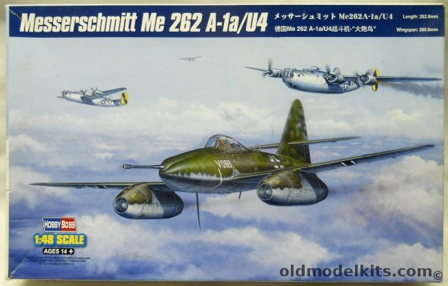 Hobby Boss 1/48 Messerschmitt Me-262 A-1a/U4 Schwalbe, 80372 plastic model kit