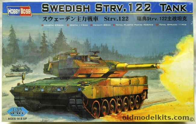Hobby Boss 1/35 Swedish Strv.122 Tank, 82404 plastic model kit