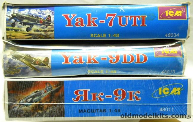 ICM 1/48 Yak-7UTI And Yak-9K And Yak-9DD, 48034 plastic model kit