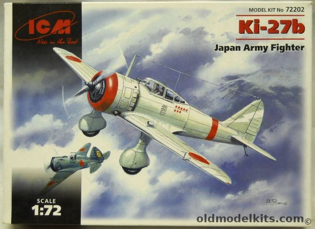 ICM 1/72 Ki-27b Japan Army Fighter, 72202 plastic model kit