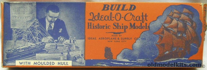 Ideal Aeroplane & Supply Coast Guard Cutter - 12 Inch Long Wooden Model With Moulded Hull plastic model kit