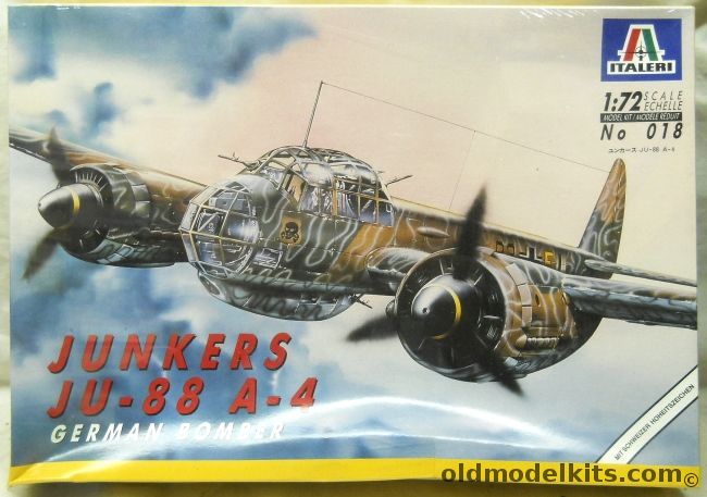 Italeri 1/72 Junkers Ju-88 A-4, 018 plastic model kit
