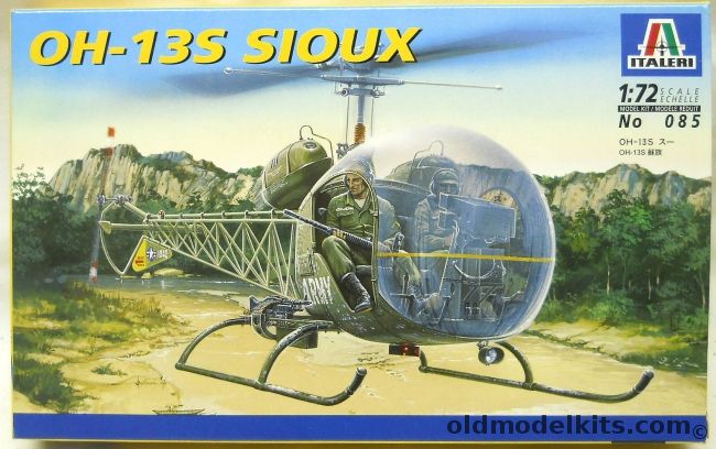 Italeri 1/72 OH-13S Sioux, 085 plastic model kit