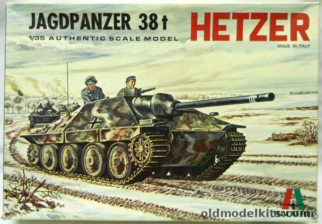 Italaerei 1/35 Hetzer Jagdpanzer 38t, 209 plastic model kit