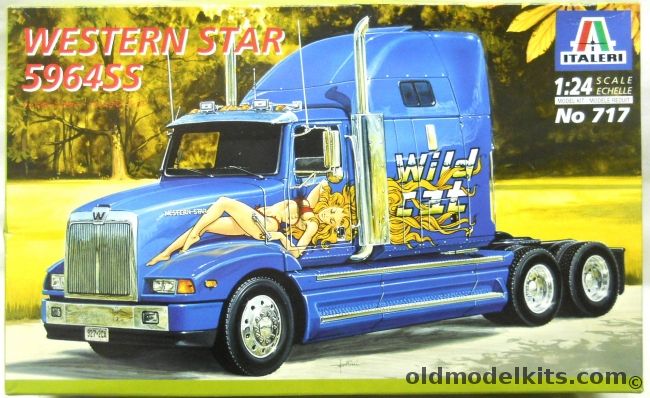 Italeri 1/24 Western Star 4964SS - Semi Truck, 717 plastic model kit