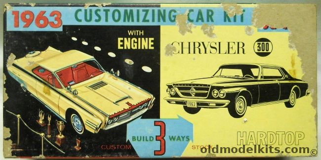 Jo-Han 1/25 1963 Chrysler 300 Hardtop - Stock / Custom / Drag or Track, 2463-139 plastic model kit