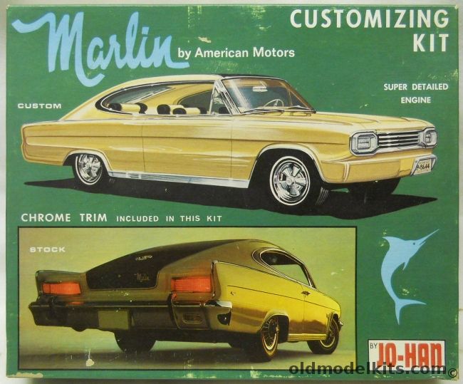 Jo-Han 1/25 Marlin By American Motors Customizing Kit - 1966 AMC Marlin, c1900-149 plastic model kit