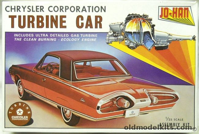Jo-Han 1/25 1963 Chrysler Turbine Car, GC-300 plastic model kit