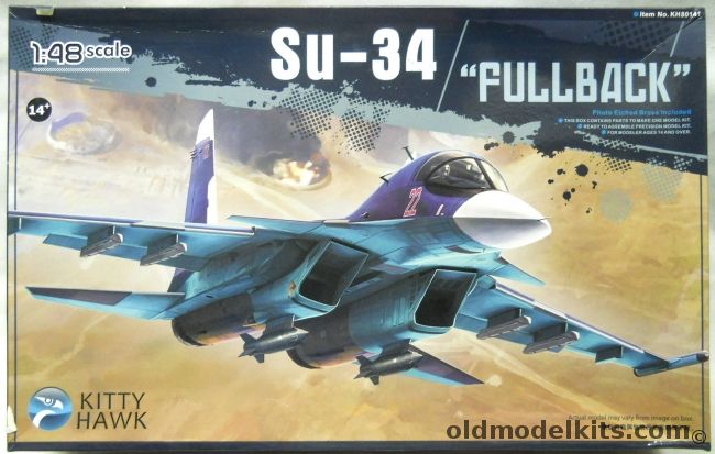 Kitty Hawk 1/48 Su-35 Fullback - 4 Different Markings Options, KH80141 plastic model kit