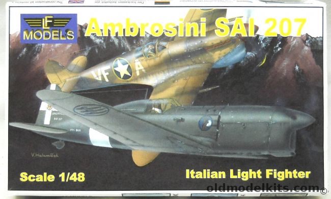 LF Models 1/48 Ambrosini SAI-207 - Italian Light Fighter, 4801 plastic model kit