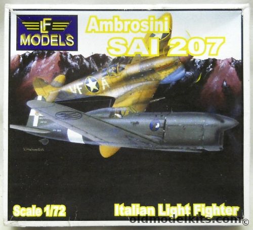 LF Models 1/72 Ambrosini SAI-207 - Italian Light Fighter, 7218 plastic model kit