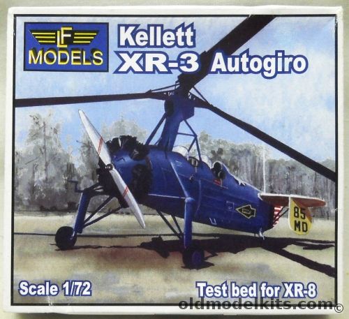LF Models 1/72 Kellet XR-3 Autogiro - Testbed For XR-8, 7245 plastic model kit