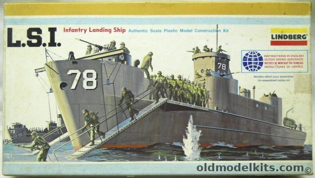 Lindberg 1/150 LSI Infantry Landing Ship, 2221 plastic model kit
