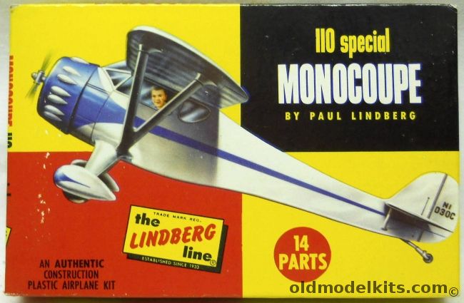 Lindberg 1/48 Monocoupe 110 Special, 405-29 plastic model kit