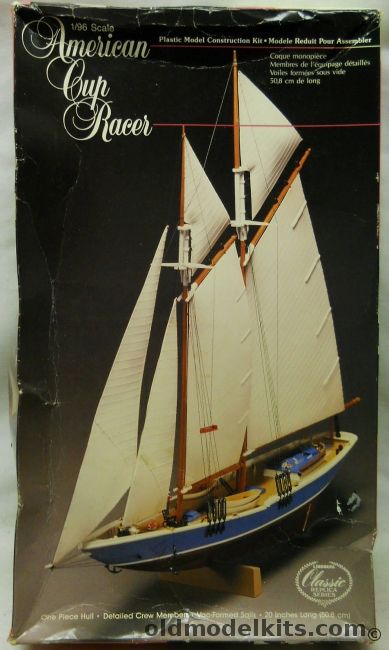 Lindberg 1/96 American Cup Racer With Sails - (ex Pyro), 710 plastic model kit