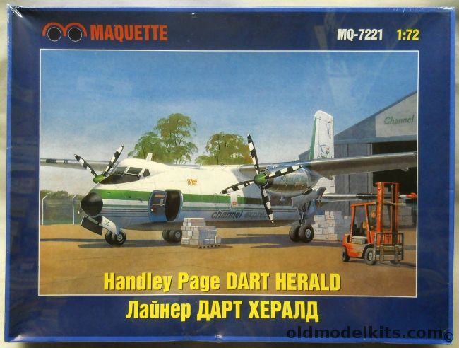 Maquette 1/72 Handley Page Dart Herald Channel Express Airlines or BIA British Island Airways - (ex-Frog), MQ-7221 plastic model kit