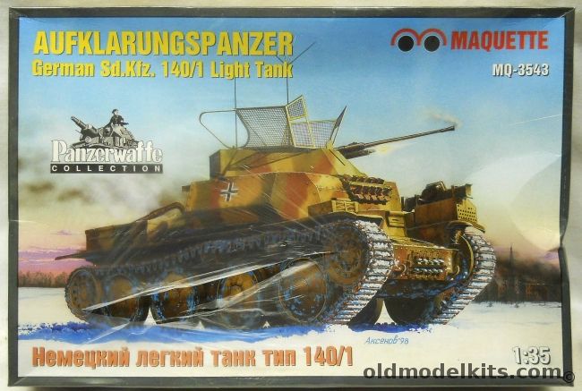 Maquette 1/35 Aufklarungspanzer German Sd.Kfz. 140/1 Light Tank, MQ3543 plastic model kit