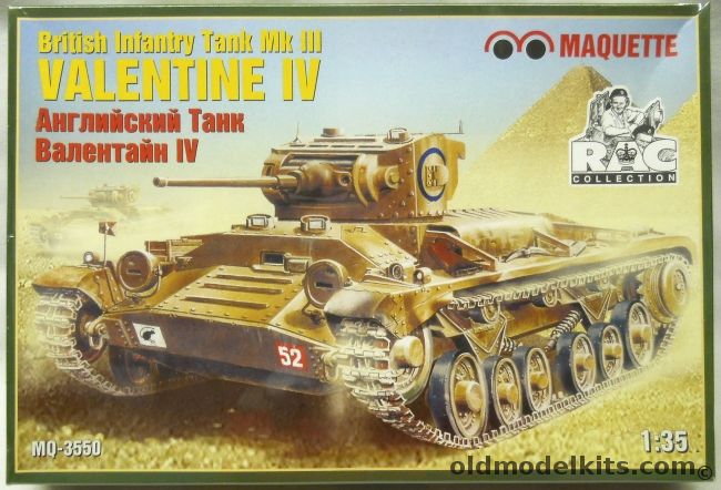Maquette 1/35 Valentine IV - British Infantry Tank MkIII, MQ3550 plastic model kit