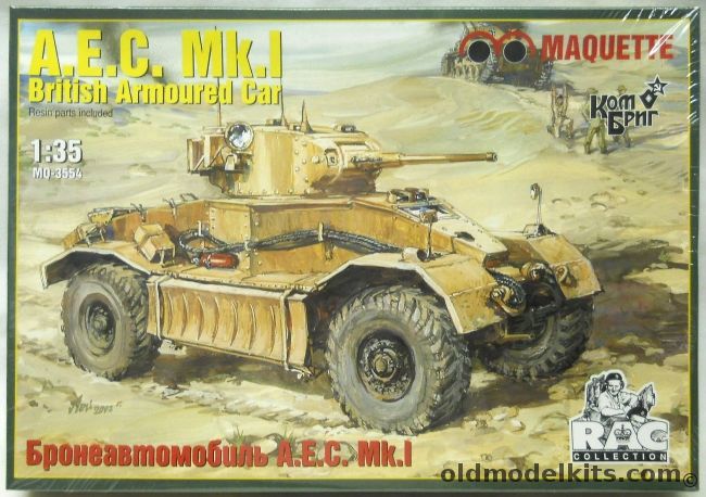 Maquette 1/35 AEC MkI British Armored Car, MQ3554 plastic model kit