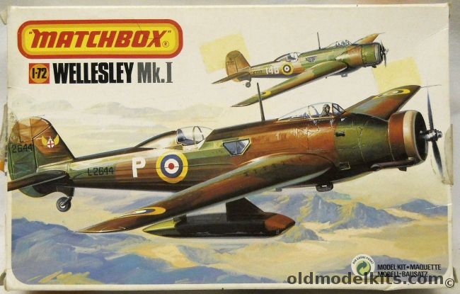Matchbox 1/72 Vickers Wellesley Mk.I, 40123 plastic model kit