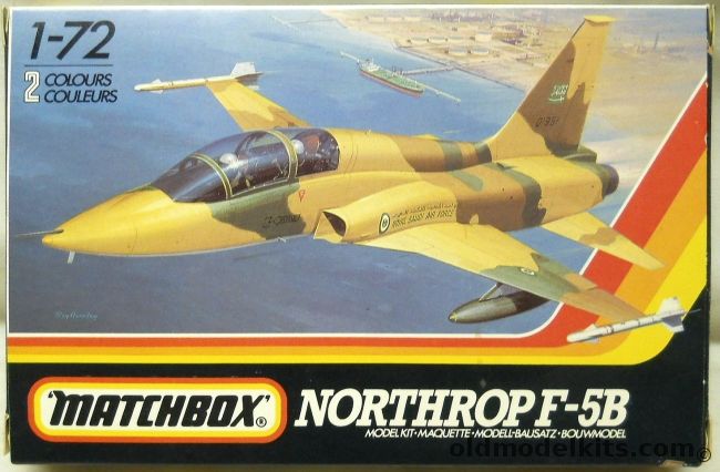 Matchbox 1/72 Northrop F-5B Freedom Fighter - Royal Saudi Air Force No. 15 Sq Dhahran 1975 / Royal Netherlands Air Force No. 313 Sq Twente Air Force Base 1973, PK-39 plastic model kit