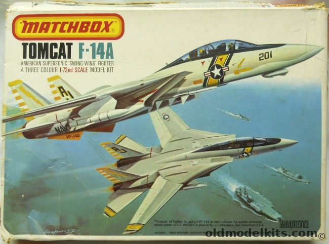 Matchbox 1/72 F-14A Tomcat  - US Navy VF-2 / VF-132 / VF-142, PK-406 plastic model kit