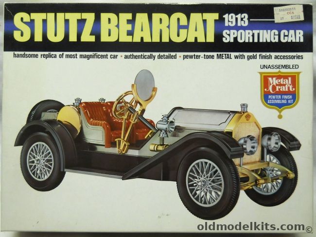 Metal Craft 1/16 1913 Stutz Bearcat Sports Car, 6492 plastic model kit