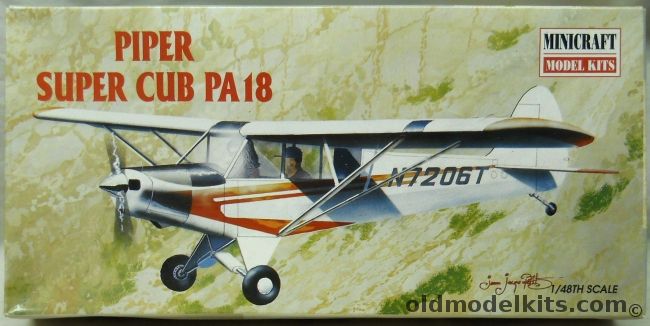 Minicraft 1/48 Piper Super Cub PA-18 - (ex Bandai), 11611 plastic model kit