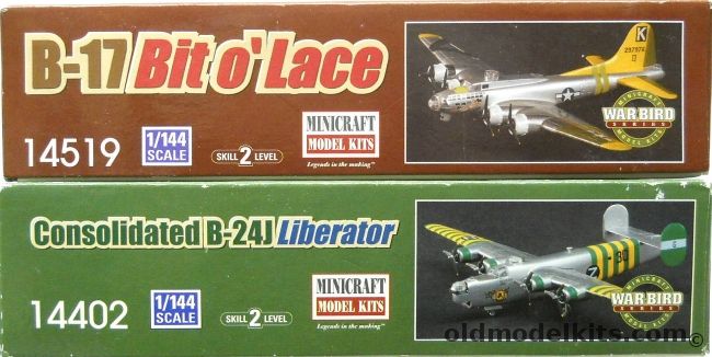 Minicraft 1/144 Boeing B-17G Bit O Lace / B-24J Liberator, 14519 plastic model kit