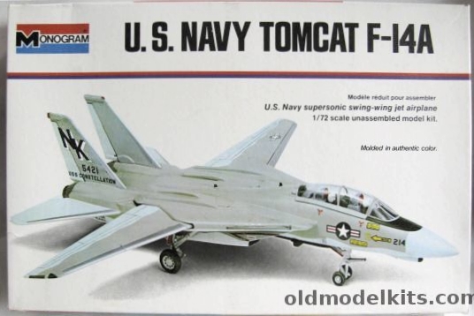 Monogram 1/72 Grumman F-14A Tomcat - VF-83 USS Constellation, 5992 plastic model kit