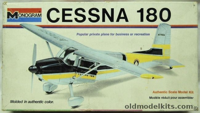 Monogram 1/41 Cessna 180 - White Box Issue, 6825 plastic model kit