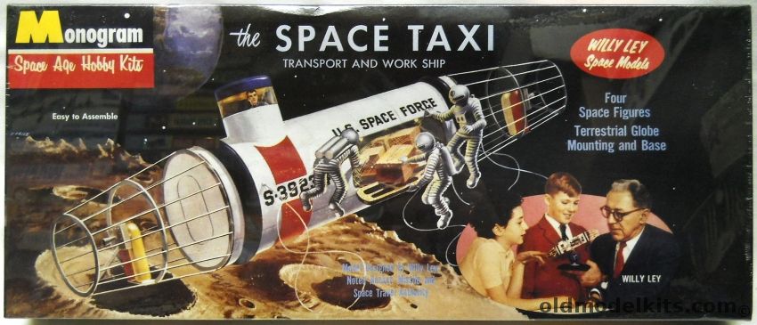 Monogram 1/48 Space Taxi - Willy Ley Space Model, 0194 plastic model kit