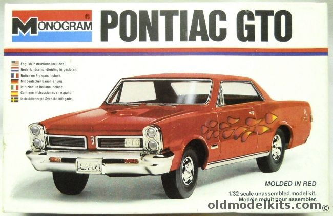 Monogram 1/32 Pontiac GTO - 1965, 2002 plastic model kit