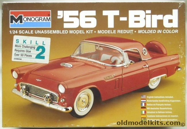 Monogram 1/24 1956 Ford Thunderbird - 56 T-Bird, 2289 plastic model kit