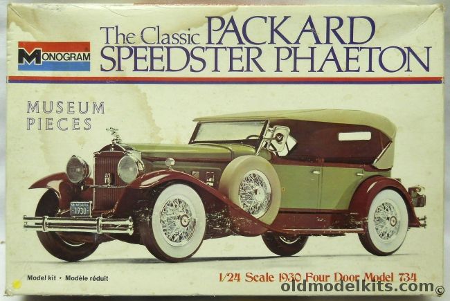 Monogram 1/24 1930 Packard Speedster Phaeton Model 734, 2300 plastic model kit