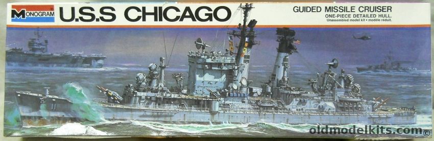 Monogram 1/506 USS Chicago CG11 Guided Missile Cruiser - Baltimore Class, 3002 plastic model kit