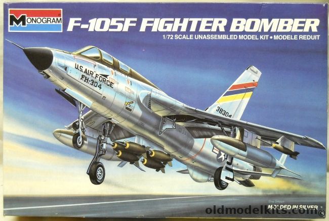 Monogram 1/72 Republic F-105F Thunderchief, 5438 plastic model kit
