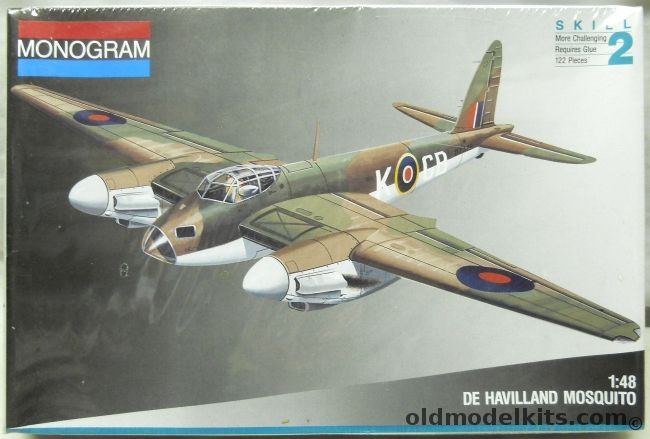 Monogram 1/48 De Havilland Mosquito - N.F.II / Mk.IV / F.B.VI / II Night Intruder, 5478 plastic model kit