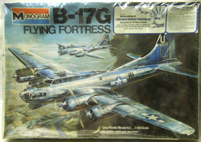Monogram 1/48 B-17G Flying Fortress with Diorama Sheet, 5600 plastic model kit