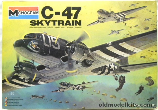 Monogram 1/48 C-47 Skytrain With Diorama Instructions - RAF or USAAF, 5603 plastic model kit