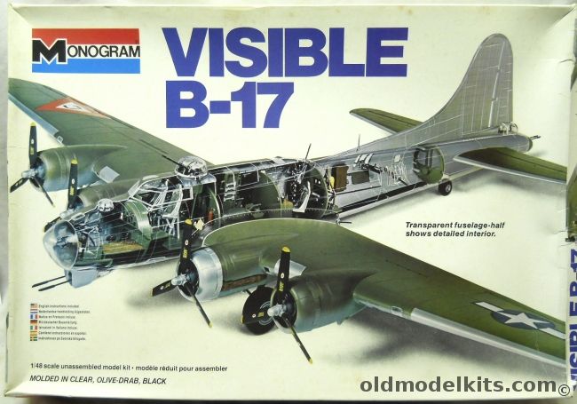 Monogram 1/48 Visible B-17G Flying Fortress, 5620 plastic model kit